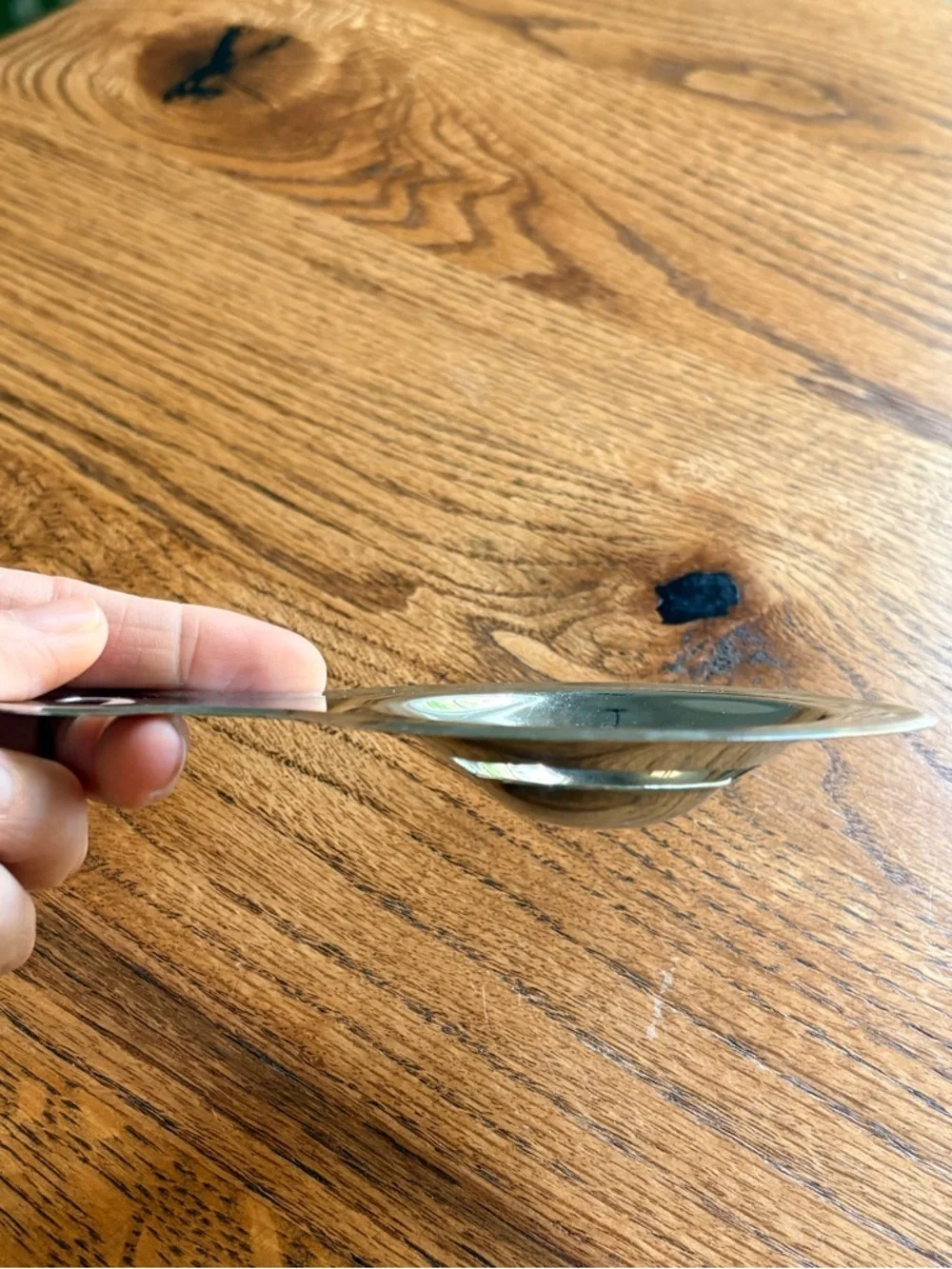 Vintage Metal Egg Separator with Handle